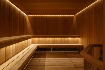 Sauna and steam room
